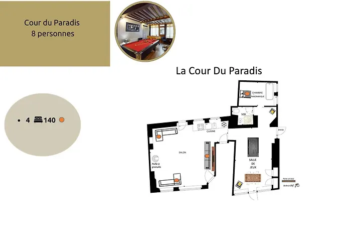 La Clef Decamp Et Cour Paradis 22 Pers Billard 20 Min Holiday home Villedieu-les-Poeles-Rouffigny